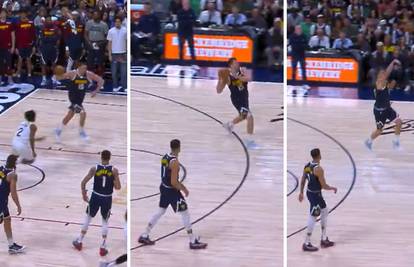VIDEO Nova majstorija uz zvuk sirene! Pogledajte što je Jokić izveo s trice iz svoje polovice