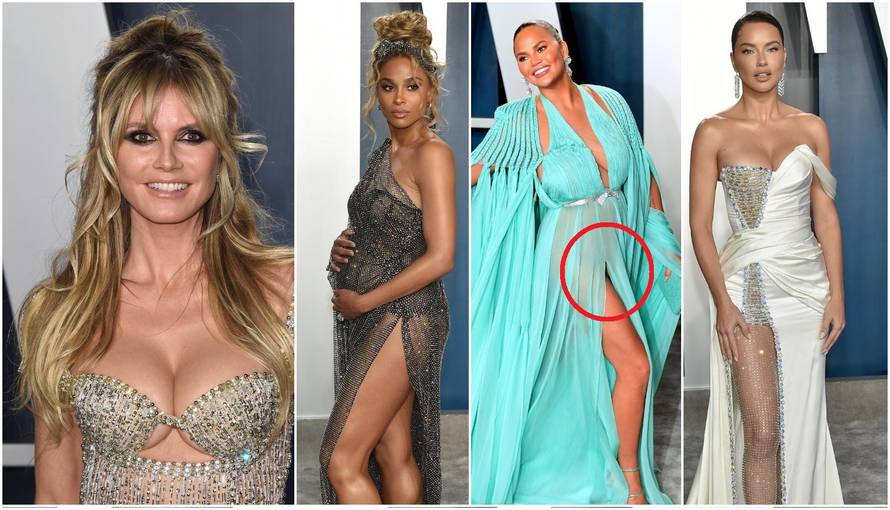 Klum 'izbacila' bujni dekolte, a Chrissy Teigen provirile gaćice