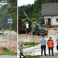 VIDEO Oglasile se sirene: Diljem Slovenije poplave, na cestama prometni kolaps, voda nosi aute