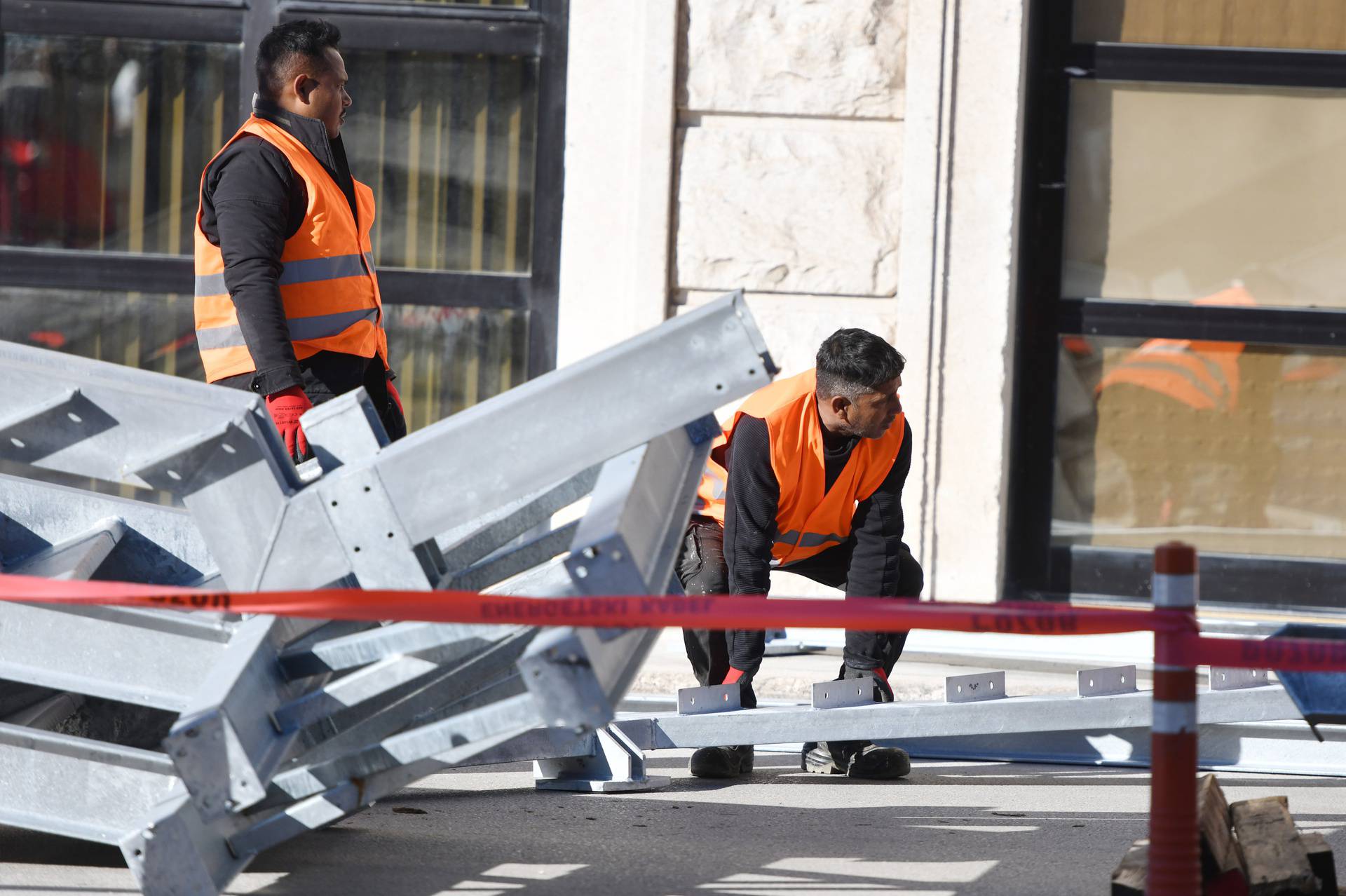 Šibenik: Radovi na zgradi Porezne uprave Šibenik