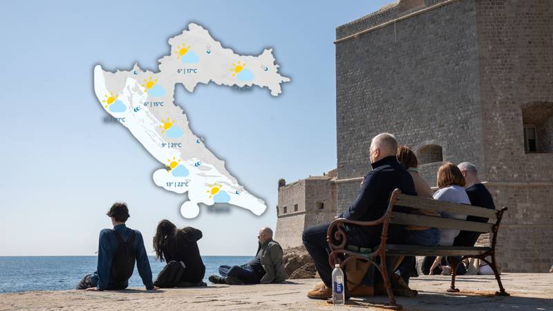 Temperature se penju i do 23 °C, za vikend u gorju moguć snijeg!