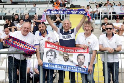 Navijači na stadionu na Rujevici uoči početka finala kupa između Hajduka i Šibenika