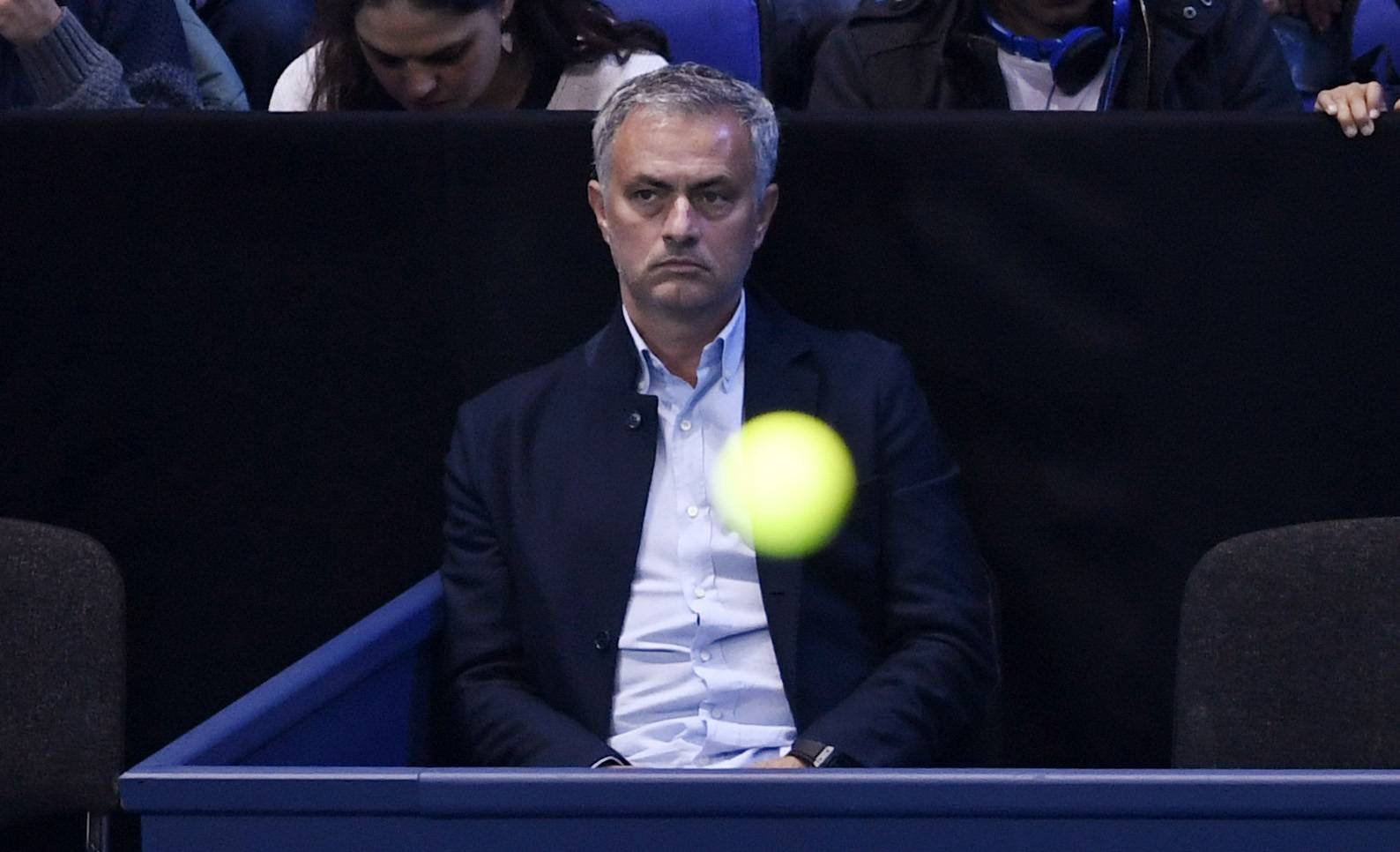 Manchester United manager Jose Mourinho before the action