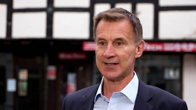 Jeremy Hunt inflation broadcast clip