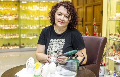 Majstorica Amalija: Bušilicom rezbarim jaja i od njih stvaram prave slavonske šilinge i vezove