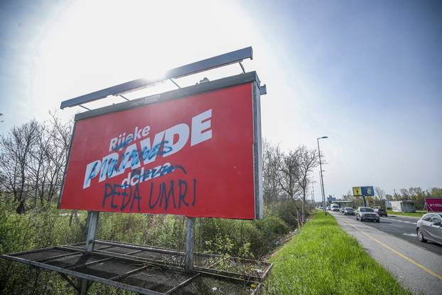 Zagreb: Pošaran plakat SDP-a na Aveniji Većeslava Holjevca