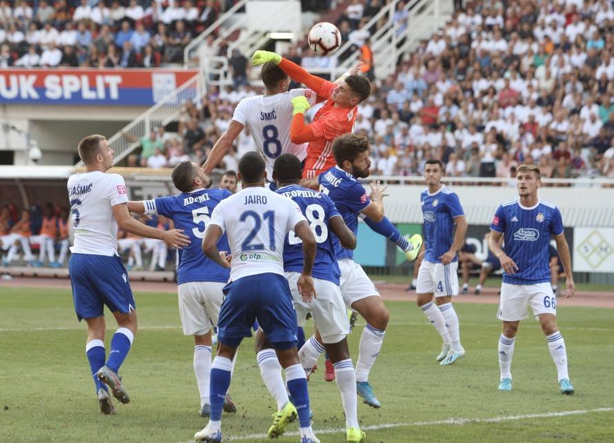 Split: HNK Hajduk i GNK Dinamo u okršaju 7. kola Prve HNL na Poljudu