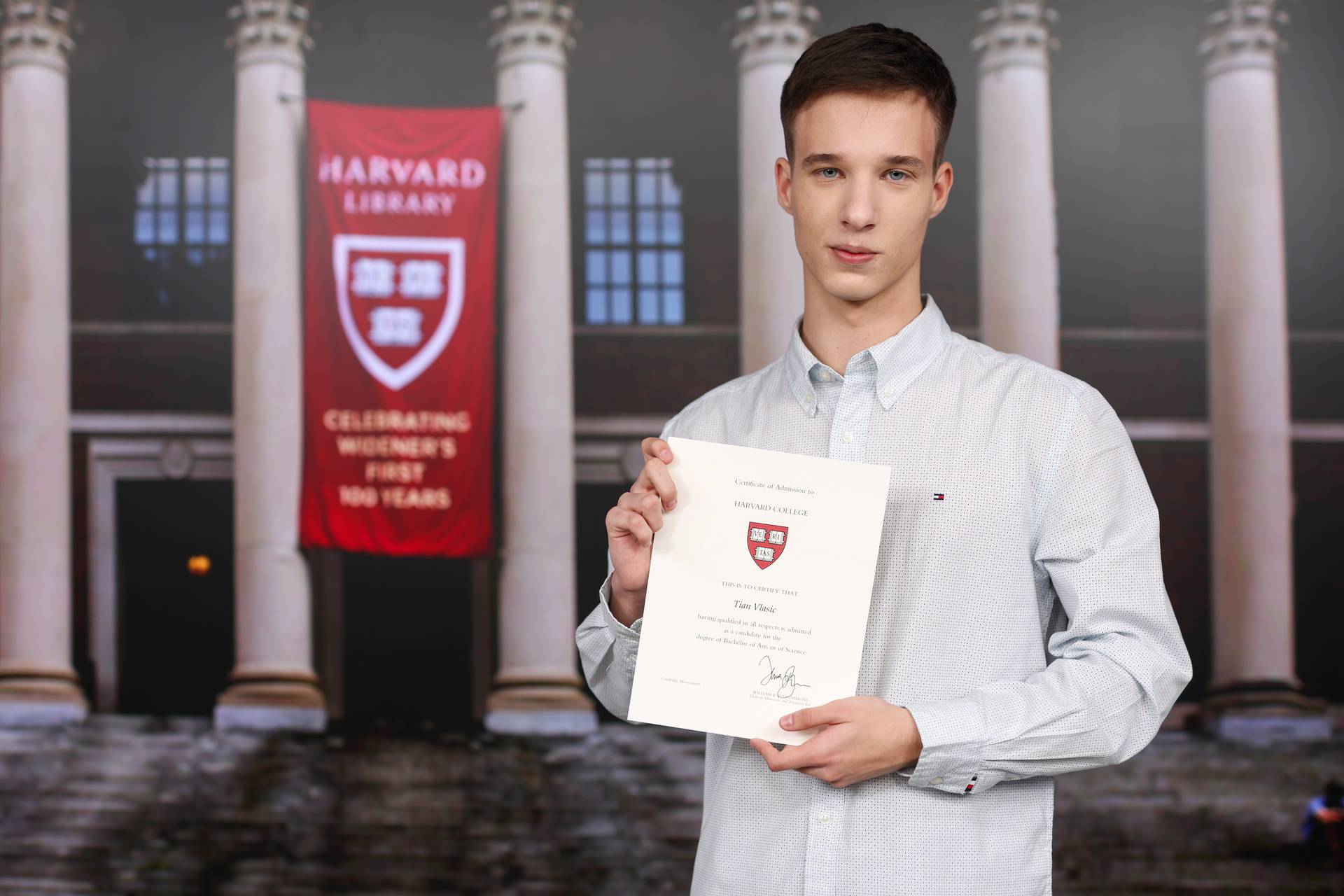 Zagrebački gimnazijalac Tian Vlašić primljen je na Harvard