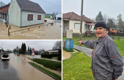 Obilna kiša u Slavoniji poplavila ceste, nabujala voda došla sve do kuća. Prijete nove oborine!