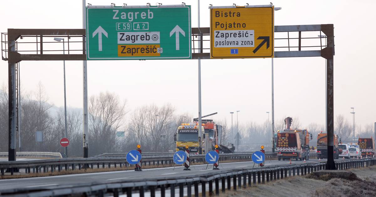 Slow-moving traffic accident reported on the A2 near Zaprešić