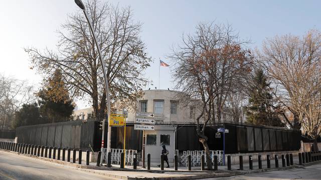 General view of the U.S. Embassy in Ankara