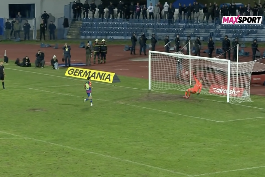 Izvođenje penala na utakmici Cibalia - Hajduk 0-0 (2-4)