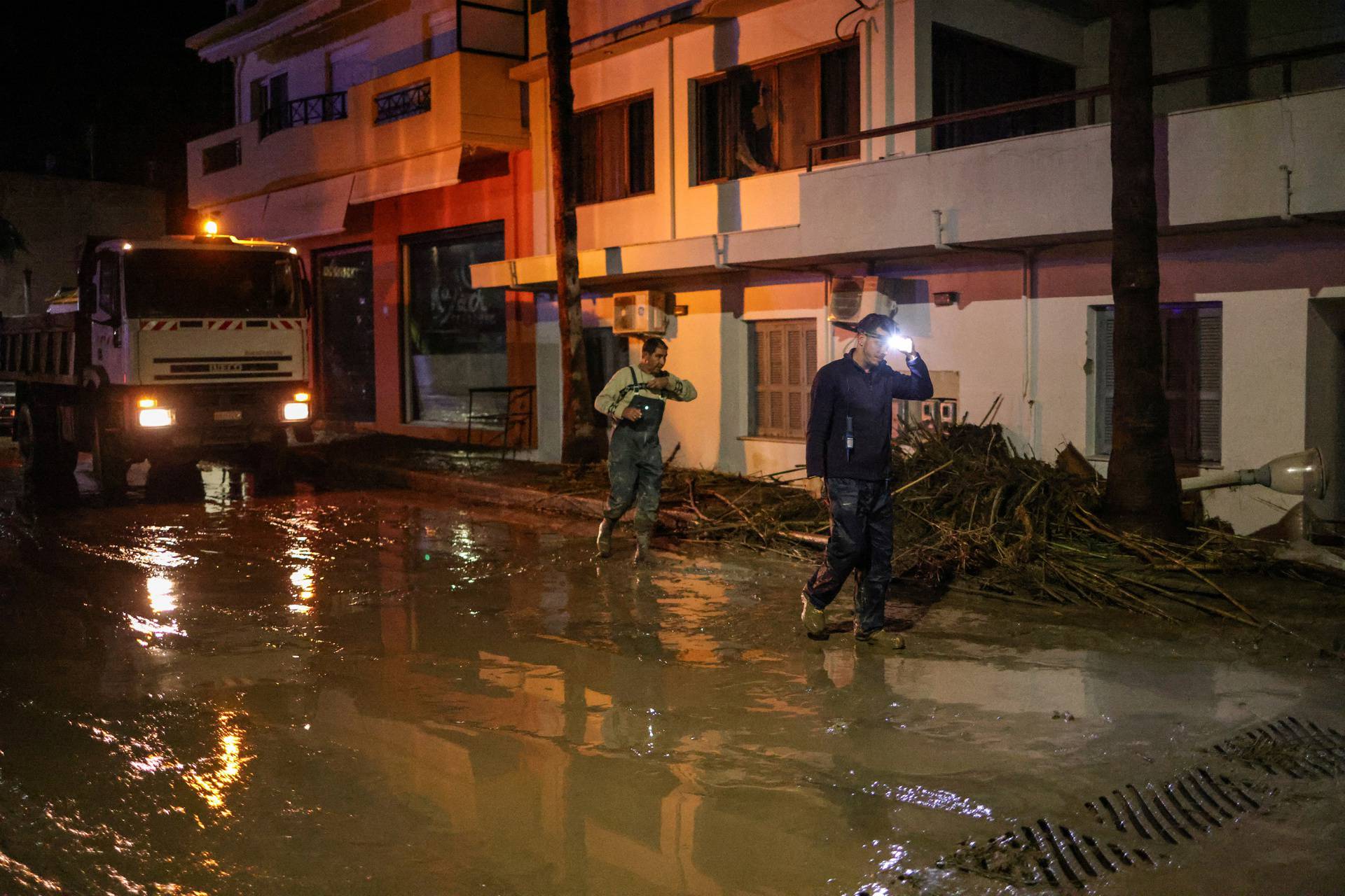 Storm Bora floods homes, streets in Greek island of Rhodes