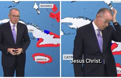 VIDEO Meteorolog se šokirao u prijenosu uživo. Zbog ovog se primio za glavu: 'Isuse Kriste...'