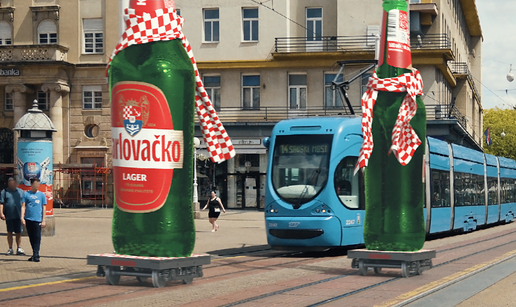 Jeste li vidjeli? Tramvajskom prugom provozala se navijačka Karlovačko boca!