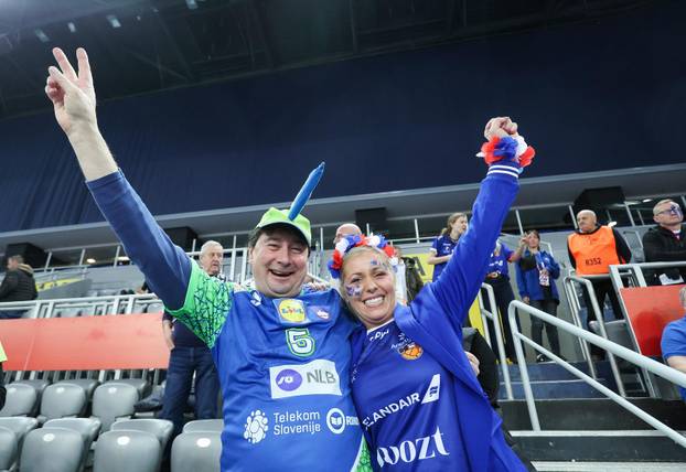 Zagreb: Atmosfera prije utakmice - IHF Svjetsko rukometno prvenstvo 2025., skupina G, 3. kolo, Slovenija - Island