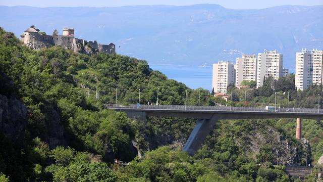 Rijeka: Most "Rječina" na obilaznici nad kanjonom rijeke Rječine