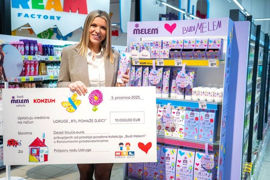 Zaklada “Budi Melem” donirala 10.000 eura humanitarnoj udruzi “RTL pomaže djeci”