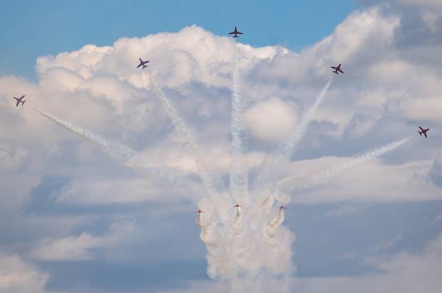 Zadar: Krila Oluje i akrobatska grupa Britanskog ratnog zrakoplovstva predstavili letačke programe