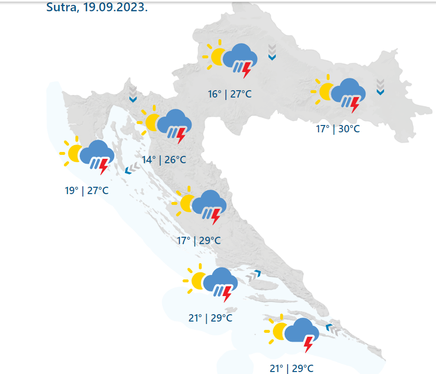 Uživajte još danas u suncu, već sutra velika promjena vremena