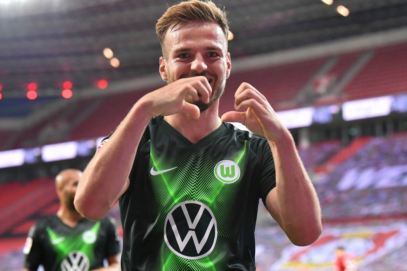 firo, football: 26.05.2020 1.Bundesliga, season 19/20 2019/2020 28th matchday: Bayer 04 Leverkusen - VfL Wolfsburg