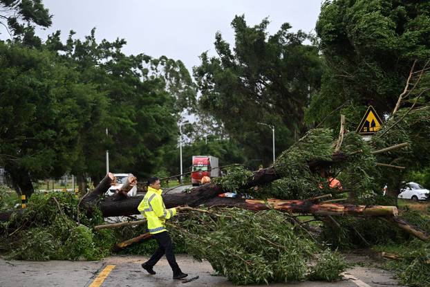 Typhoon Wipha made landfall in Taishan