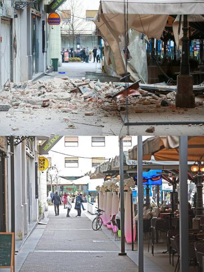 FOTO Pogledajte kako je Zagreb izgledao na dan potresa i kako izgleda danas, 3 godine kasnije