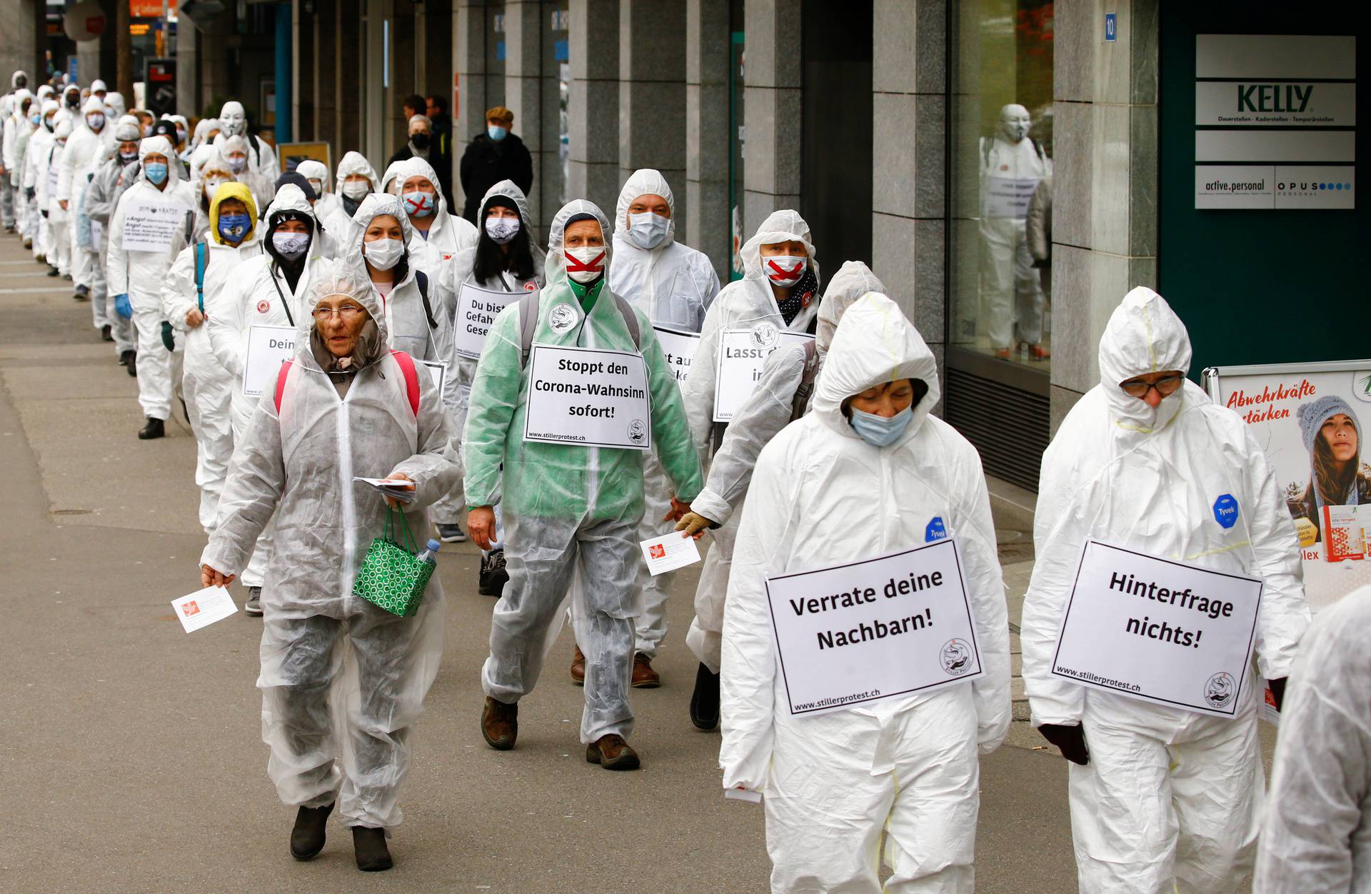 Protest amid COVID-19 pandemic in Zug