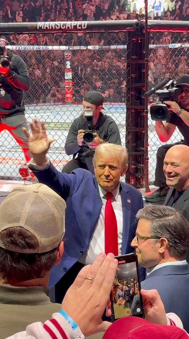 Trump attends UFC 309 in New York City