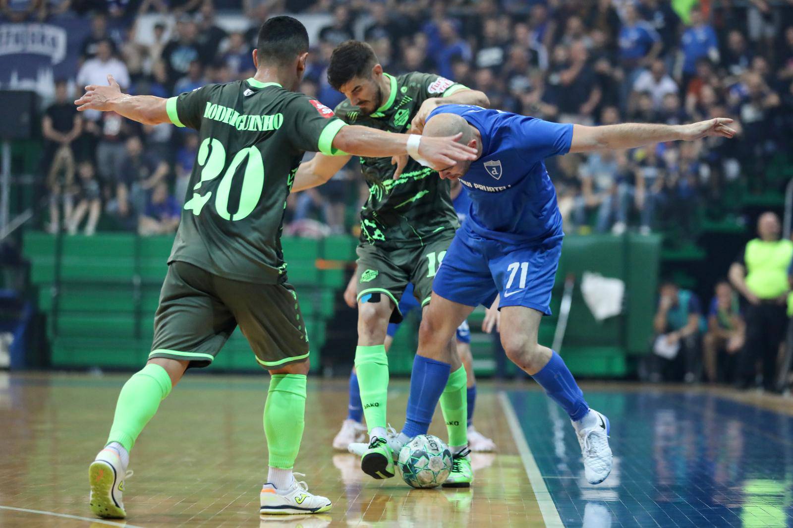 Zagreb: Treća utakmica finalne serije 1.HMNL između Futsal Dinama i Olmissuma