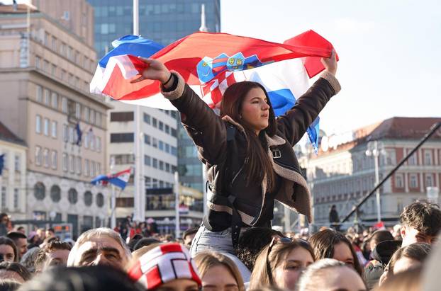 Zagreb: Svečani doček rukometaša nakon osvojenog srebra na Svjetskom prvenstvu
