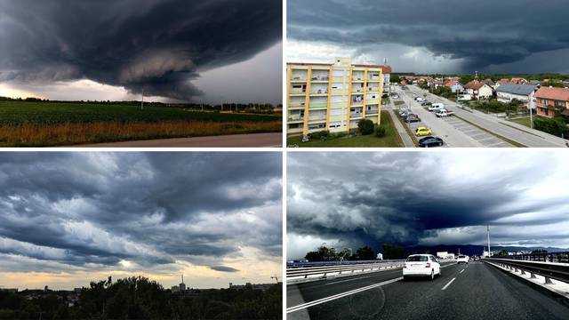 Ovo su oblaci koji su u Hrvatsku jučer donijeli kaos i razaranje...
