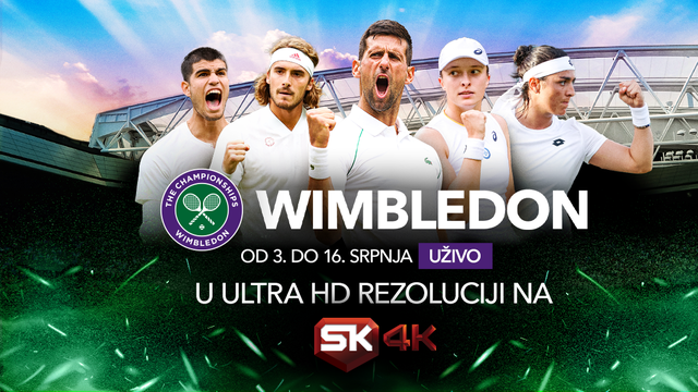 Uz Telemach na Sport Klubu Wimbledon u 4K rezoluciji i vrhunska sportska događanja