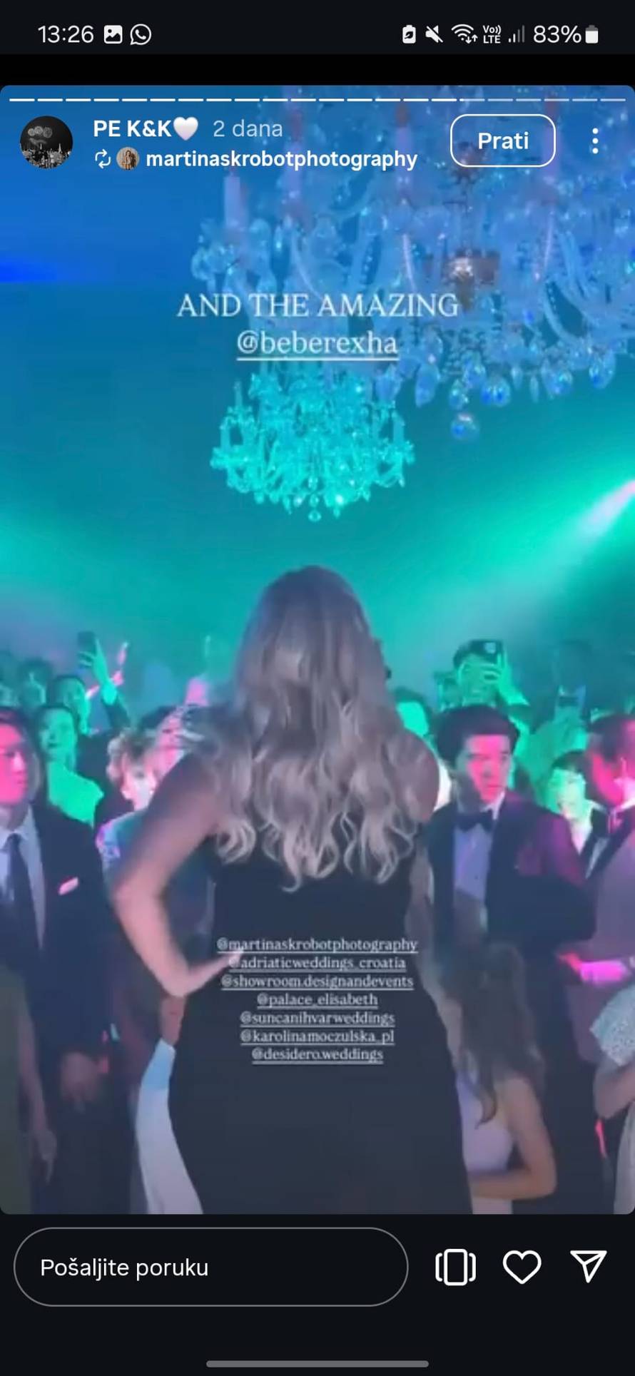 FOTO Bebe Rexha pjevala na svadbi na Hvaru, Maja Šuput dobila opasnu konkurenciju!