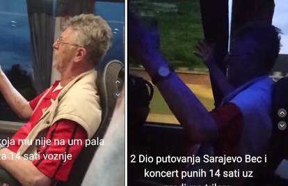 VIDEO Solo koncert za autobus: Pjevao 14 sati od Sarajeva do Beča, snimka postala viralna