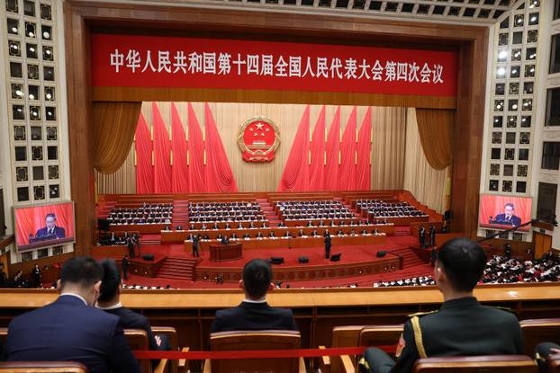 China's NPC opening session at the Great Hall of the People, in Beijing