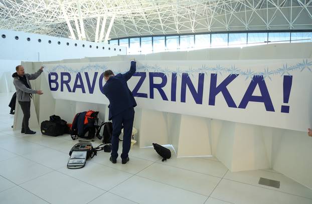 Dolazak Zrinke Ljutić iz SAD-a nakon osvajanja Malog kristalnog globusa