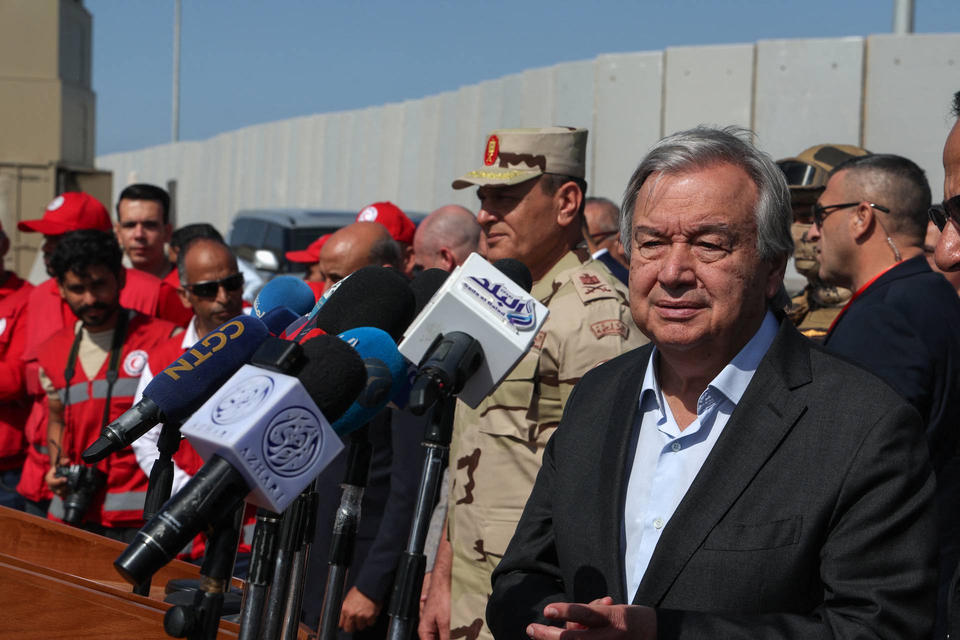 United Nations Secretary-General Antonio Guterres visits Rafah border crossing