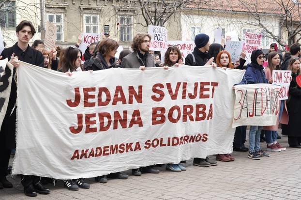 Zagrebački studenti dali podršku studentima iz Srbije 