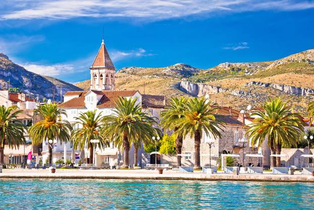 Trogir. Waterfront and  landmarks of Trogir town