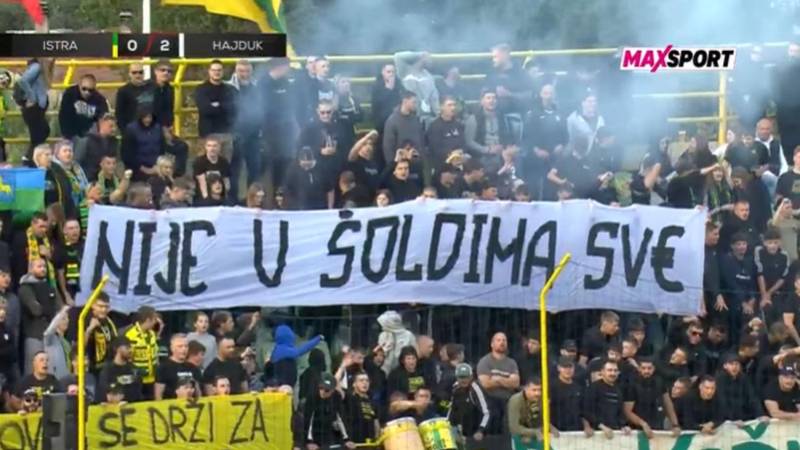 VIDEO Navijači Istre osudili Garciju: 'Nije u šoldima sve'
