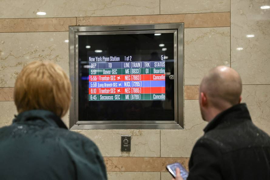 Winter snow storm hits New York City