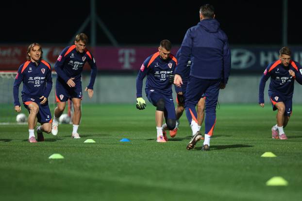 Rijeka: Hrvatski nogometni reprezetativci odradili trening