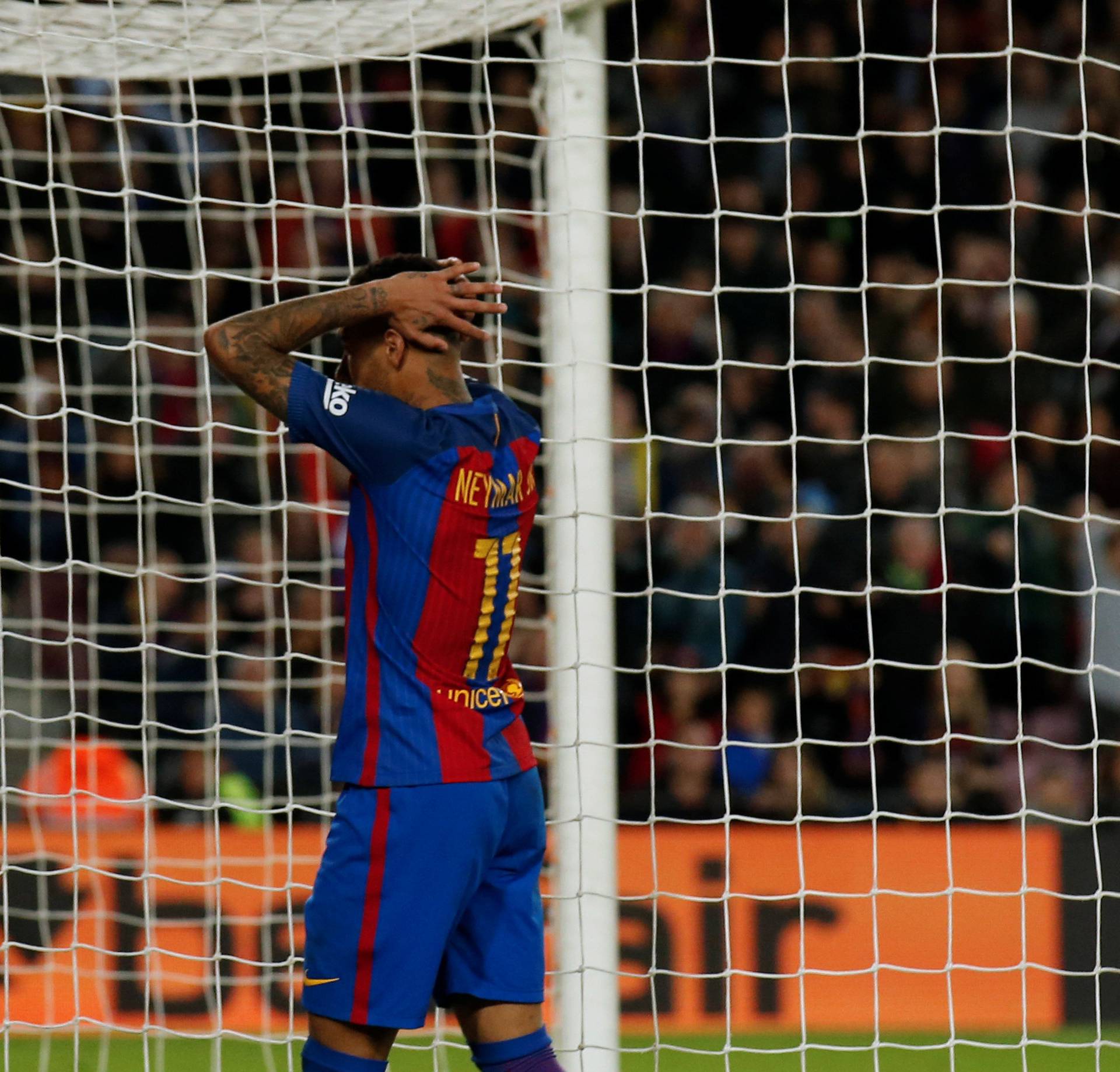 Football Soccer - Barcelona v Malaga - Spanish La Liga Santander - Camp Nou stadium