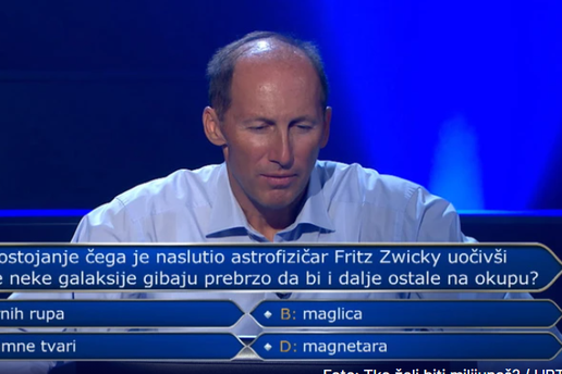 Bivši olimpijac Boraska odustao na pitanju za 250 tisuća kuna u Milijunašu: Znate li vi odgovor?