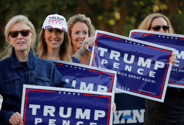Supporters for Republican Presidential candidate Donald Trump 