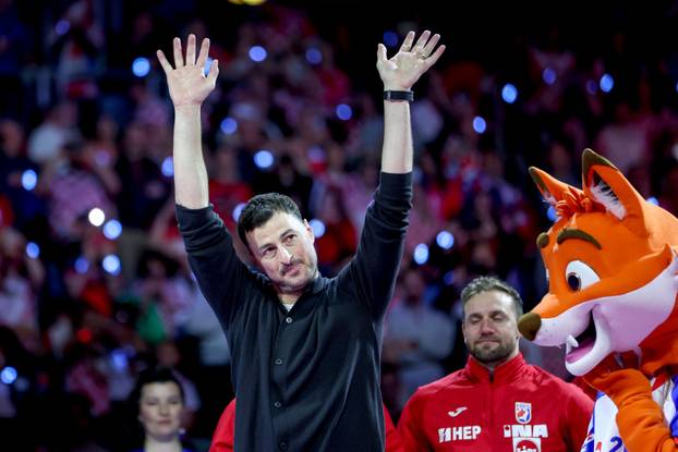 Zagreb: Svečana oproštajna ceremonija hrvatskih rukometnih legendi Domagoja Duvnjaka, Igora Karačića i Ivana Pešića