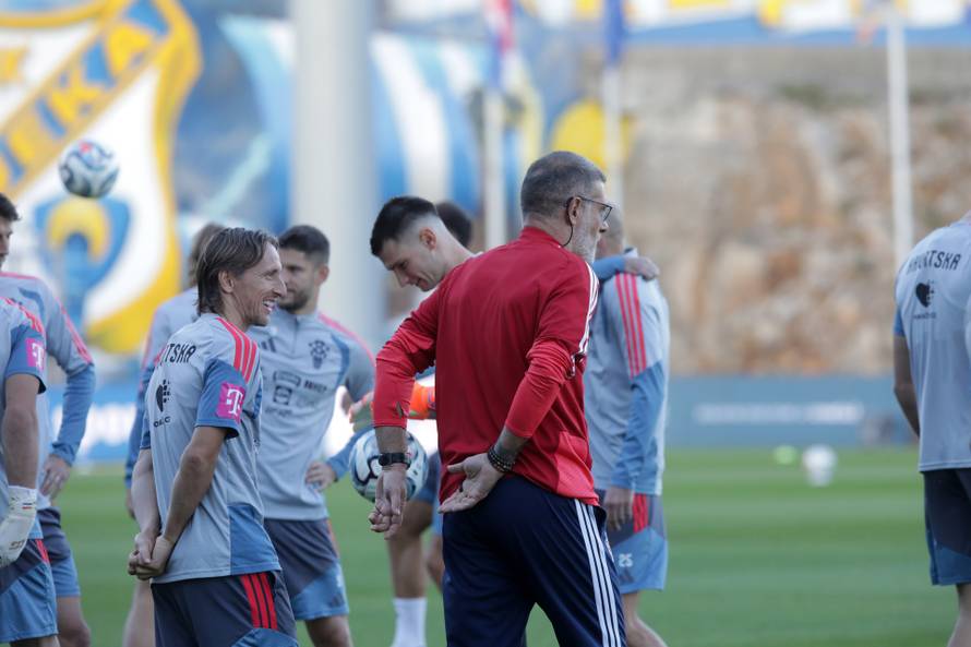 Rijeka: Trening Hrvatske nogometne reprezentacije na Rujevici