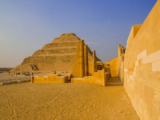View of the Pyramid of Djoser (commonly known as the Step Pyrami