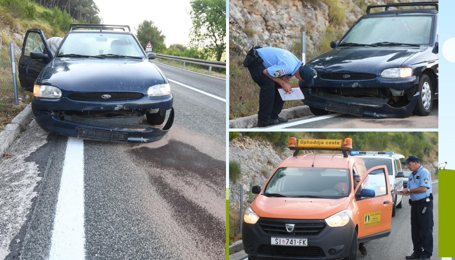 Vozač kojemu je kamen uslijed potresa uništio auto: 'Razbilo mi je sve sprijeda, u šoku sam'